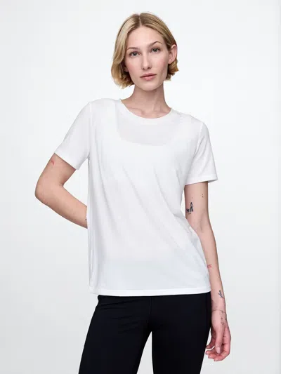 Gap Fit Breathe T-shirt In Off White