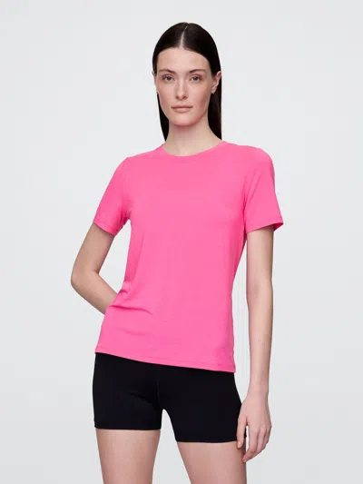 Gap Fit Breathe T-shirt In Phoebe Pink