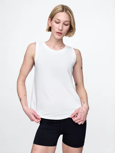 Gap Fit Breathe Tank Top In Off White