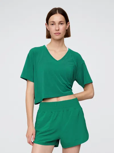 Gap Fit Breathe V-neck Crop T-shirt