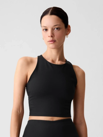 Gap Fit High Neck Cropped Brami In Black