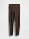 Gap Fit High Rise Power Full Length Leggings In Brown