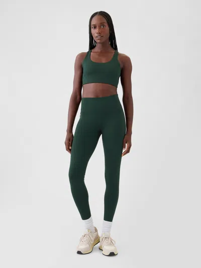 Gap Fit High Rise Power Full Length Leggings In Essex Green