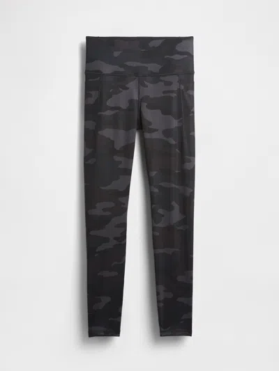 Gap Fit High Rise Power Full Length Leggings In Gray