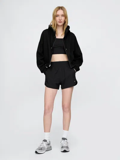 Gap Fit High Rise Running Shorts In Black