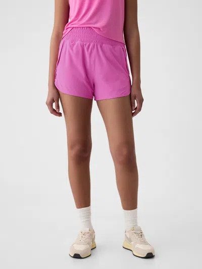 Gap Fit High Rise Running Shorts In Budding Pink Lilac