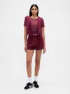 Gap Fit High Rise Running Shorts In Red