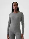 Gap Fit Lightweight Brushed Jersey T-shirt In Grey