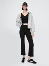 Gap Fit Lightweight Performance Cropped Flare Leggings In Black