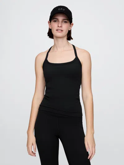 Gap Fit Lightweight Performance Racerback Tank Top In Black