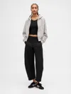 Gap Fit Mid Rise Lined Runaround Barrel Pants In Black