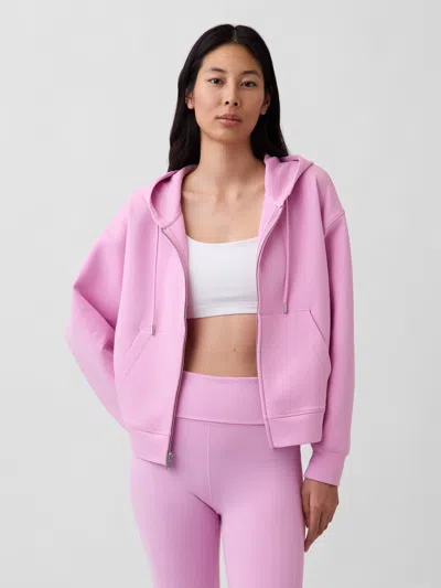 Gap Fit Oversized Zip Hoodie In Pink