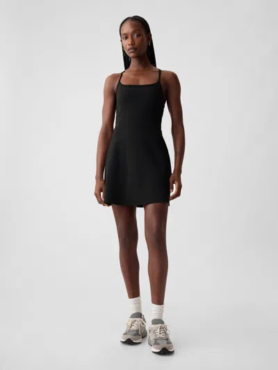 Gap Fit Power Exercise Dress In True Black Stripe