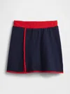 Gap Fit Power Exercise Skort In Navy Blue With Red Trim