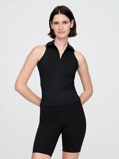 Gap Fit Power Polo Shirt Brami In Black