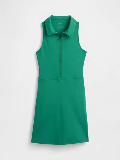 Gap Fit Power Zip Polo Shirt Dress