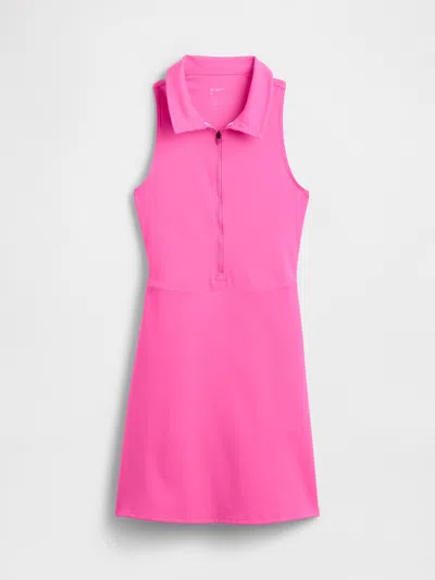 Gap Fit Power Zip Polo Shirt Dress