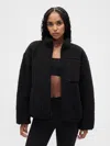 Gap Fit Reversible Sherpa Jacket In Black