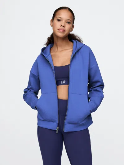 Gap Fit Scuba Two-way Zip Hoodie In Dazzling Blue
