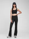 Gap Sky High Rise Recycled Power Flare Leggings In Black