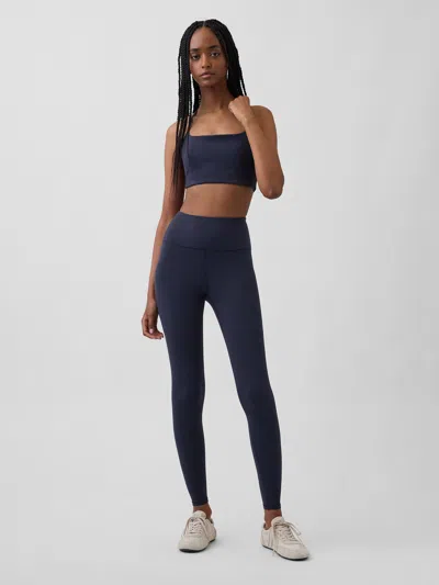 Gap Fit Smooth High Rise Leggings In Blue
