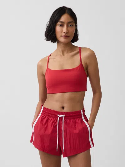 Gap Fit Smooth Racerback Sports Bra In Chakra Red
