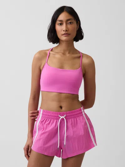 Gap Fit Smooth Racerback Sports Bra In Pink