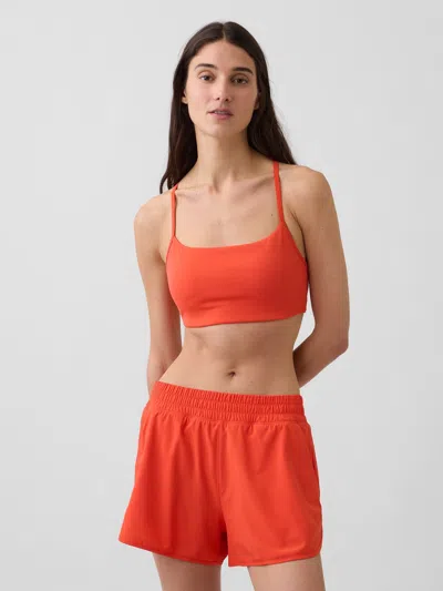 Gap Fit Smooth Racerback Sports Bra In Yellow