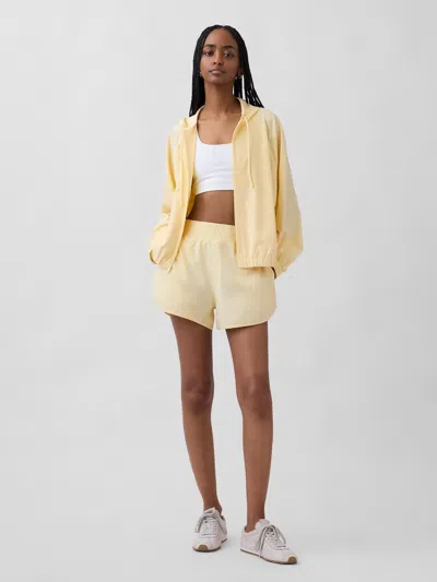 Gap Fit Tech High Rise Running Shorts In Yellow