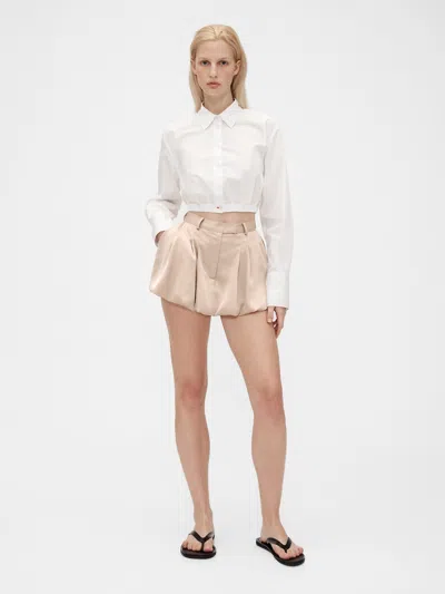 Gap Studio Bubble Mini Skort In Bedrock Beige