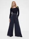 Gap Studio High Rise Twill Sailor Pants In Blue
