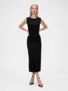 Shop Gap Studio Jersey Cut-out Midi Dress In Black