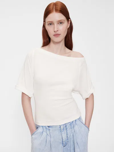 Gap Studio Modern Off-shoulder Top In White