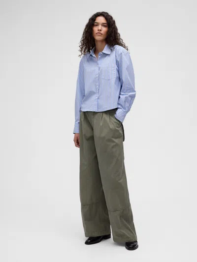 Gap Studio Pleated Parachute Pants In Surplus Global