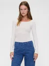 Gap Studio Pointelle Bodysuit In White