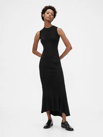 Gap Studio Seamed Jersey Tank Dress In Black