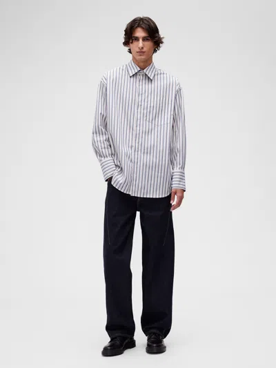Gap Studio Seamed Straight Jeans In Dark Rinse