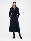Gap Studio Trench Coat In Blue