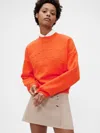 Gap Studio Vintagesoft Studio Sweatshirt In Orange Pop