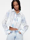 Gap Studio Voile Crop Shirt