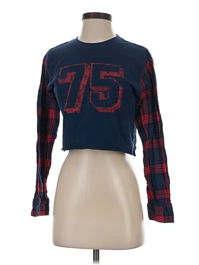 Pre-owned Garage 3/4 Sleeve T-shirt In Blue