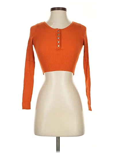 Pre-owned Garage 3/4 Sleeve T-shirt In Orange