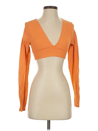 Pre-owned Garage 3/4 Sleeve T-shirt In Orange