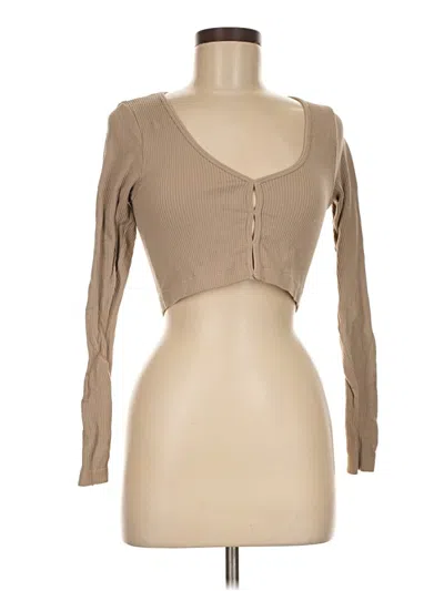 Pre-owned Garage 3/4 Sleeve T-shirt In Tan