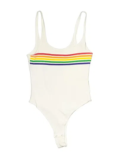Pre-owned Garage Bodysuit In Ivory