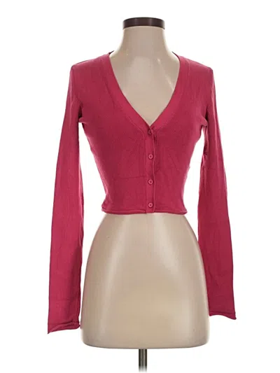 Pre-owned Garage Cardigan Sweater In Burgundy