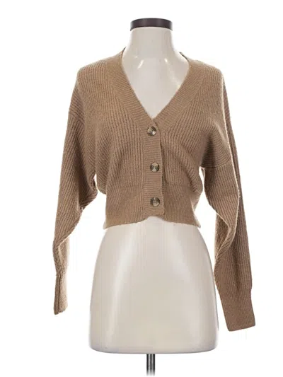 Pre-owned Garage Cardigan Sweater In Tan