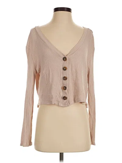 Pre-owned Garage Cardigan Sweater In Tan