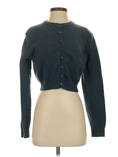 Pre-owned Garage Cardigan Sweater In Teal
