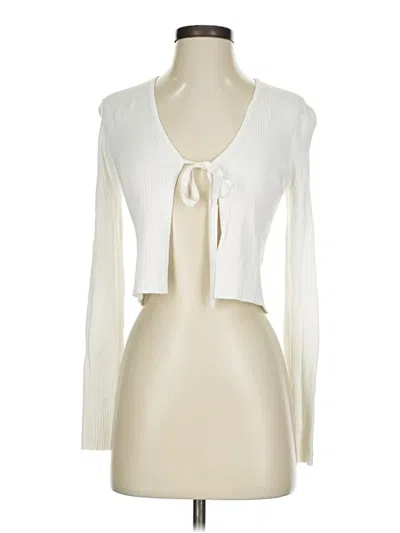 Pre-owned Garage Cardigan Sweater In White